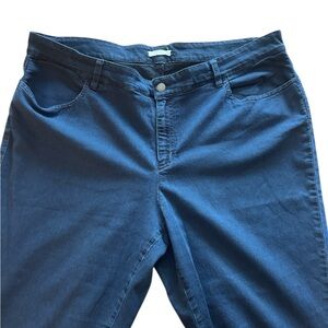 Eileen Fisher Plus Size Dark Wash Straight Leg Jeans